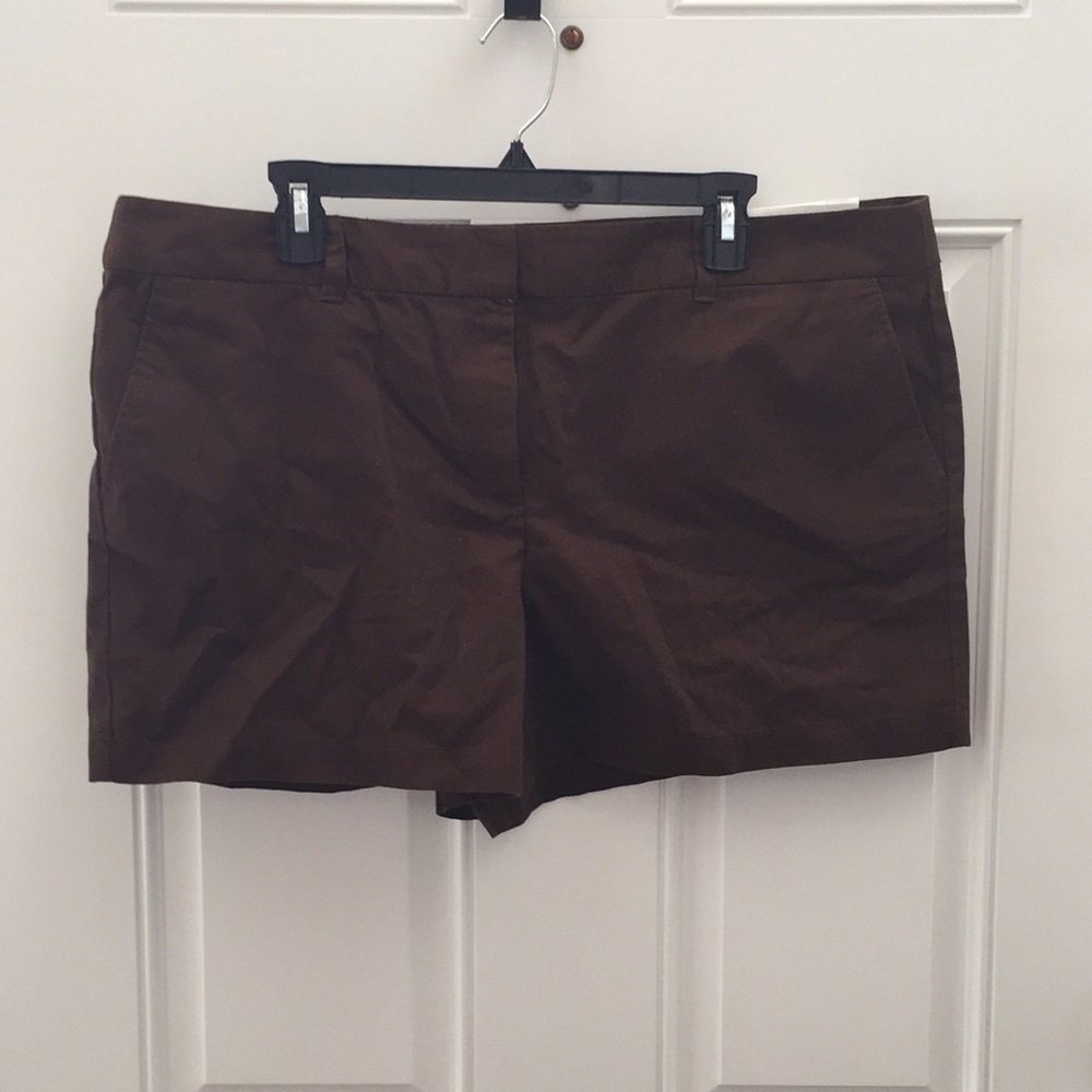 NEW with tags LOFT Brown Cotton Shorts